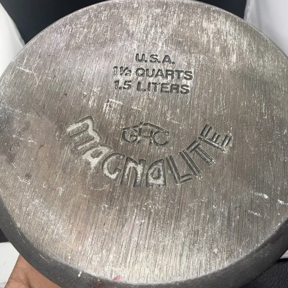 GHC Magnalite 1.5 Qt Covered Saucepan Pot w/Lid Cast Aluminum Made USA